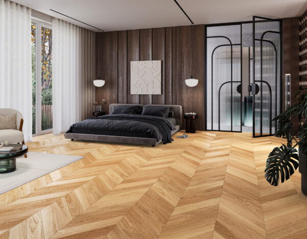 Parchet stejar Caramel Chevron 130