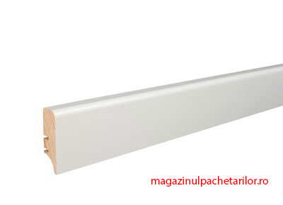 Plinta lemn PW46 albă