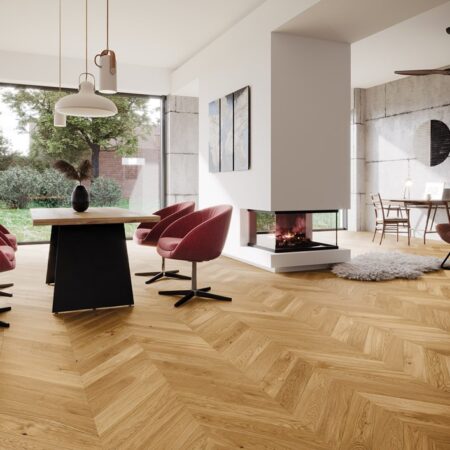 Parchet stejar  Vivid Chevron 130