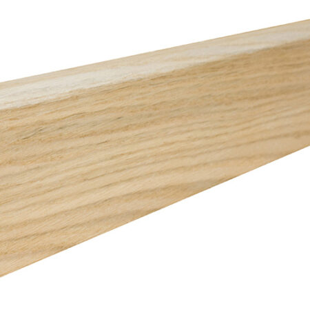 Plinta lemn P50 furnir stejar lac alb mat