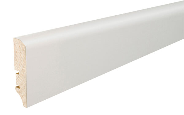 Plinta lemn P50 folie albă