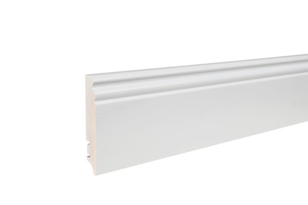 Plinta lemn P9H albă lăcuită