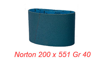 Bandă abrazivă Norton 200 x 551mm gr 40 zirconiu