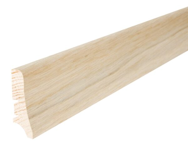 Plinta lemn P20 furnir stejar uleiat alb