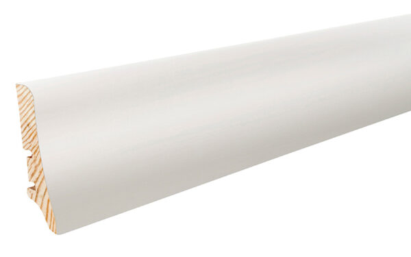 Plinta lemn P20 folie albă