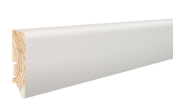 Plinta lemn P6P folie albă